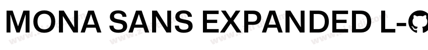 MONA SANS EXPANDED L字体转换